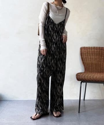 DOUDOU(ドゥドゥ) 【WEB限定】ラップキャミサロペット