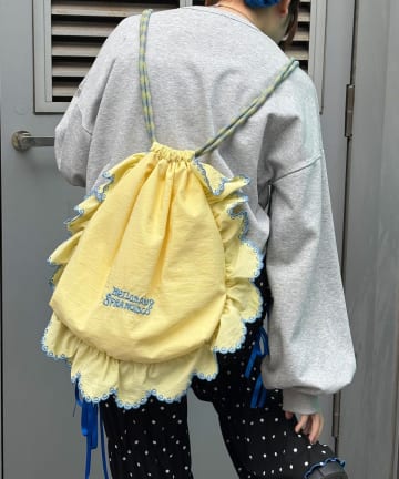 CIAOPANIC(チャオパニック) 【HELLO.SANFRANCISCO/ハローサンフランシスコ】パラコードフリルナップサック