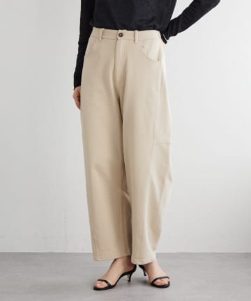 BEARDSLEY(ビアズリー) コットン裏毛バレルパンツ