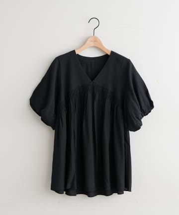 DISCOAT(ディスコート) 【SS先行予約/WEB限定】袖バルーンシャーリングBL