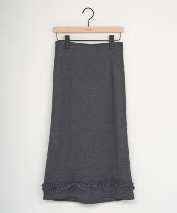 DISCOAT(ディスコート) 【umm.】裾フリルミドルナロースカート