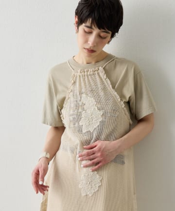 Whim Gazette(ウィム ガゼット) メッシュレースワンピース