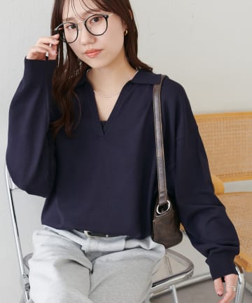 DISCOAT(ディスコート) モチモチスキッパープルオーバー