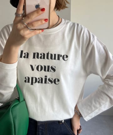 DISCOAT(ディスコート) 【WEB限定】カールロゴTシャツ