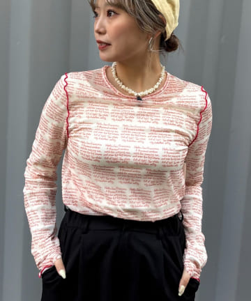 CIAOPANIC TYPY(チャオパニックティピー) 【HELLO.SANFRANCISCO/ハローサンフランシスコ】メッセージシアープリントTEE