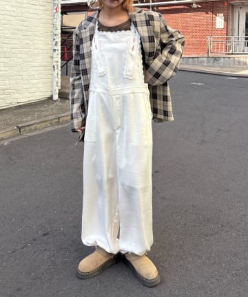 CIAOPANIC TYPY(チャオパニックティピー) 【HELLO.SANFRANCISCO/ハローサンフランシスコ】レースサテンオーバーオール