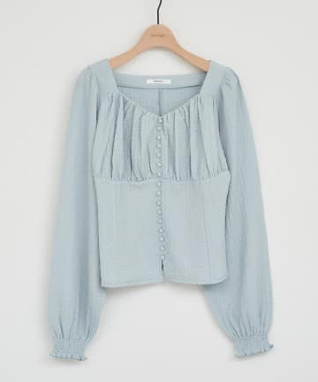 DISCOAT(ディスコート) 【WEB限定】ジャガード多釦プルオーバー