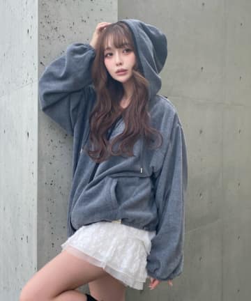 OUTLET(アウトレット) 【RAY CASSIN】フードジップフリース