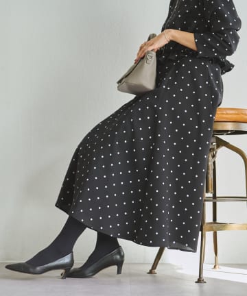 BEARDSLEY(ビアズリー) 《LIVETART》ラフドットプリントフレアスカート