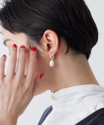 Whim Gazette(ウィム ガゼット) 【THE PAUSE】パールドロップピアス