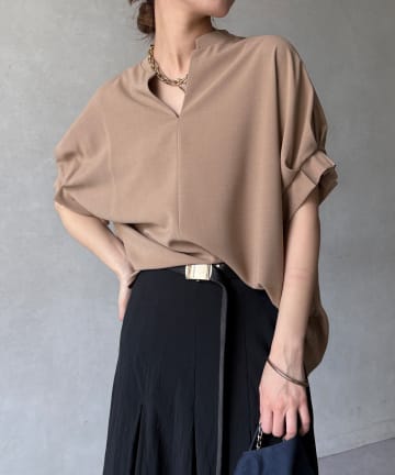 DOUDOU(ドゥドゥ) 【WEB限定】クールグログランスキッパーシャツ