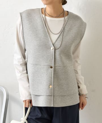 Jena　espace merveilleux(ジェナ　エスパスメルヴェイユ) ペプラムフリルジレ