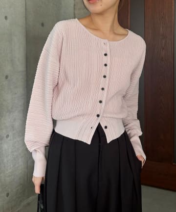 CAPRICIEUX LE'MAGE(カプリシュレマージュ) プリーツパフカーディガン