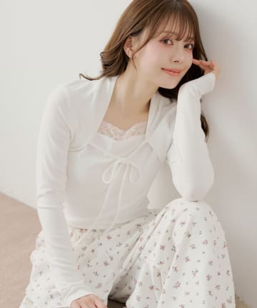 Chico(チコ) ボレロ風レースレイヤードトップス