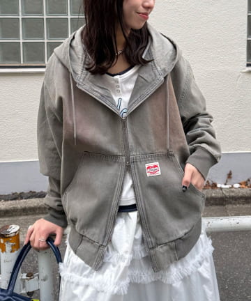 CIAOPANIC(チャオパニック) デニムダブルジップパーカー