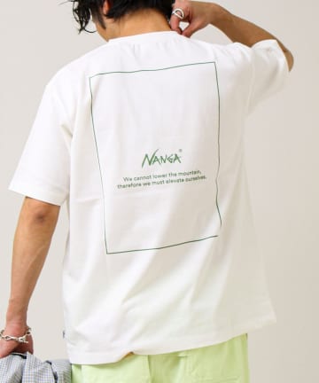 FREDY & GLOSTER(フレディ アンド グロスター) 【NANGA×GLOSTER】別注1 Rect Backprint Tee