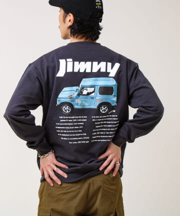 FREDY & GLOSTER(フレディ アンド グロスター) 【ロングセラーコラボ】ジムニー×GLOSTER 裏毛プリントスウェット