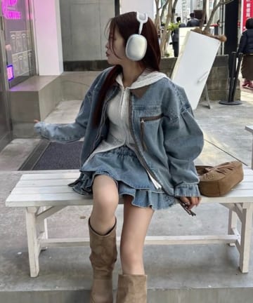 one after another NICE CLAUP(ワンアフターアナザー ナイスクラップ) 配色バーンジャケット