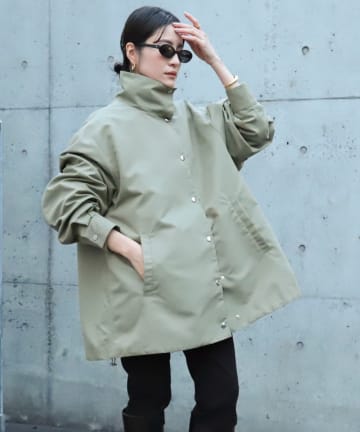 NOLLEY'S(ノーリーズ) 【MAQWEL/マクウェル】スタンドネックコーチジャケット