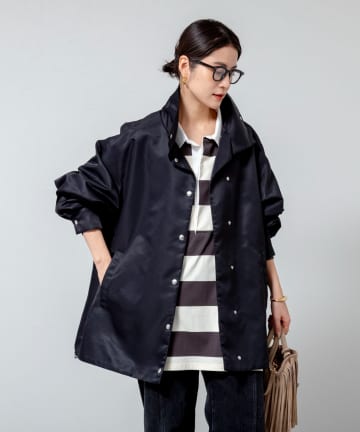 NOLLEY'S(ノーリーズ) 【MAQWEL/マクウェル】スタンドネックコーチジャケット