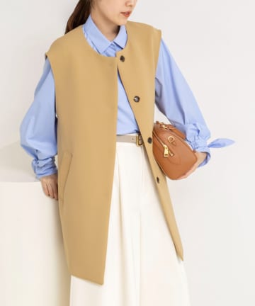 NOLLEY'S(ノーリーズ) ウォッシャブル撥水トリプルクロスジレ