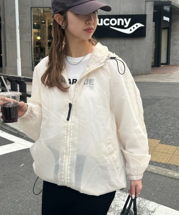 DISCOAT(ディスコート) 【Enlude】シアーリップフード付シャツブルゾン