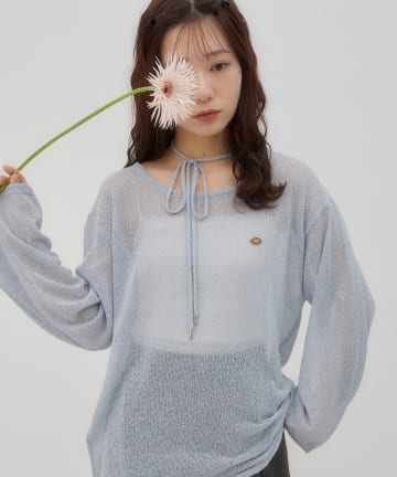 DISCOAT(ディスコート) 【SS先行予約/umm.】チョーカー付きプルオーバー《WEB限定カラーあり》