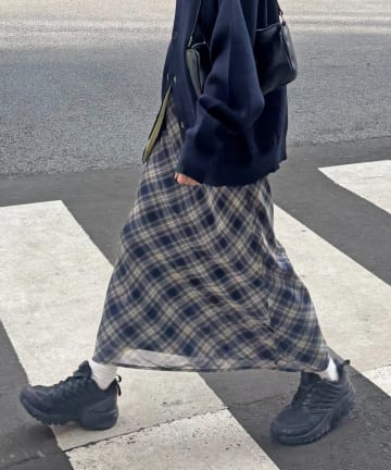 DISCOAT(ディスコート) 3/6(金)17:00～予約開始!【umm.】チェックミドルスカート