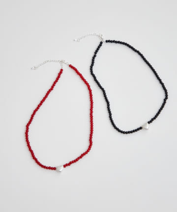 mystic(ミスティック) ハートビーズネックレス