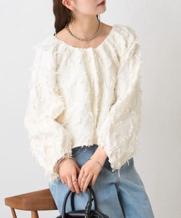 mystic(ミスティック) 26SSマルチWAYジャガードブラウス