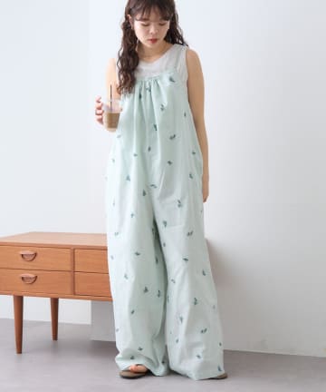 CIAOPANIC TYPY(チャオパニックティピー) 【Aguni】刺繍キャミサロペット