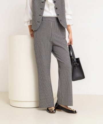 NOLLEY'S(ノーリーズ) ドビーストレッチパンツ