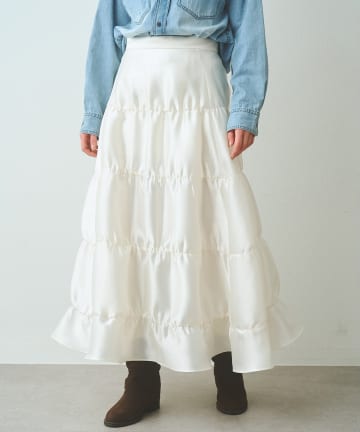 Whim Gazette(ウィム ガゼット) シアーボリュームスカート