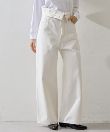 Whim Gazette(ウィム ガゼット) ハイウエストデニムパンツ