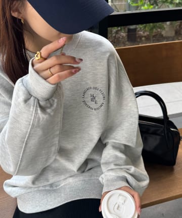 DISCOAT(ディスコート) 【WEB限定】ワンポイントロゴビッグスウェット