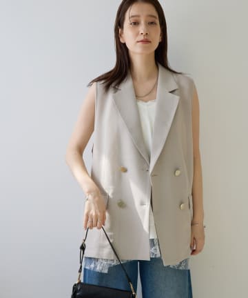 DISCOAT(ディスコート) 【Noka】メッシュジレ