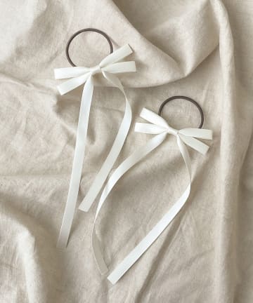 3COINS(スリーコインズ) ロングリボンポニー2個セット／KIDS