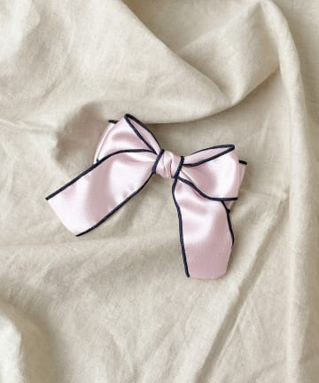 3COINS(スリーコインズ) パイピングリボンバレッタ／KIDS