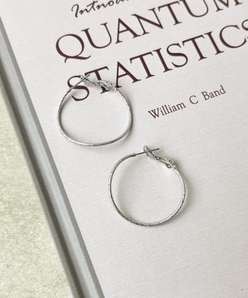 3COINS(スリーコインズ) メタルフープピアス