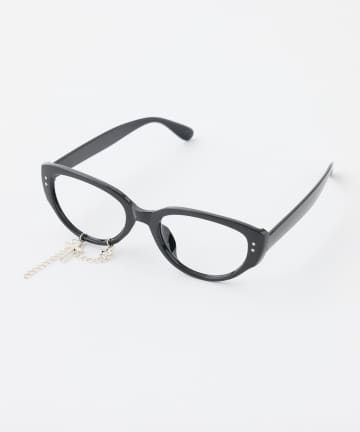 one after another NICE CLAUP(ワンアフターアナザー ナイスクラップ) チャーム付き伊達メガネ/レンズなし