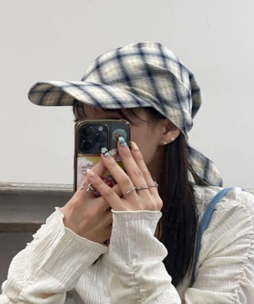 CIAOPANIC(チャオパニック) スカーフデザインキャップ