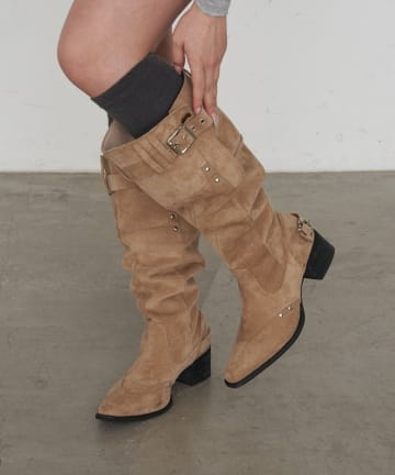 RAY CASSIN(レイカズン) ベルト付ロングブーツ