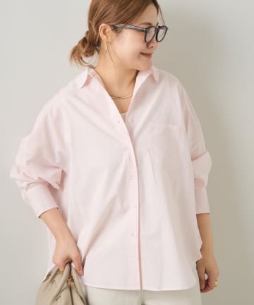 PUAL CE CIN(ピュアルセシン) リヨセルコットンオーバーシャツ