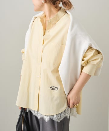 PUAL CE CIN(ピュアルセシン) リヨセルコットンオーバーシャツ