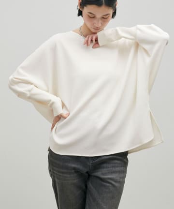 LARUTA(ラルータ) しっかりカットジョーゼットドルマントップス