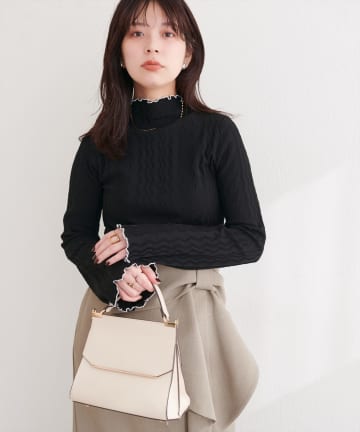 natural couture(ナチュラルクチュール) プチハイメローニット