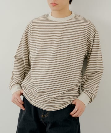 Kastane(カスタネ) 【ユニセックス】BM マルチボーダーロンT