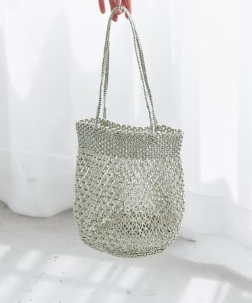 La boutique BonBon(ラブティックボンボン) 【バグマティ】メタリッククロシェバッグ