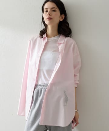 Whim Gazette(ウィム ガゼット) Thomas Masonアニマル刺繍シャツ