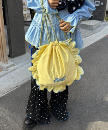 CIAOPANIC TYPY(チャオパニックティピー) 【HELLO.SANFRANCISCO/ハローサンフランシスコ】パラコードフリルナップサック